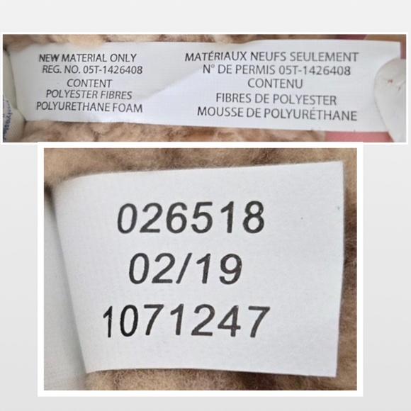 Build A Bear BAB Teddy Bear Tan Plush Stuffed Animal 2019 - Picture 14 of 14